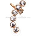 new arrival Fashion Jewelry 6 crystal ear clip fancy designer fashion earring